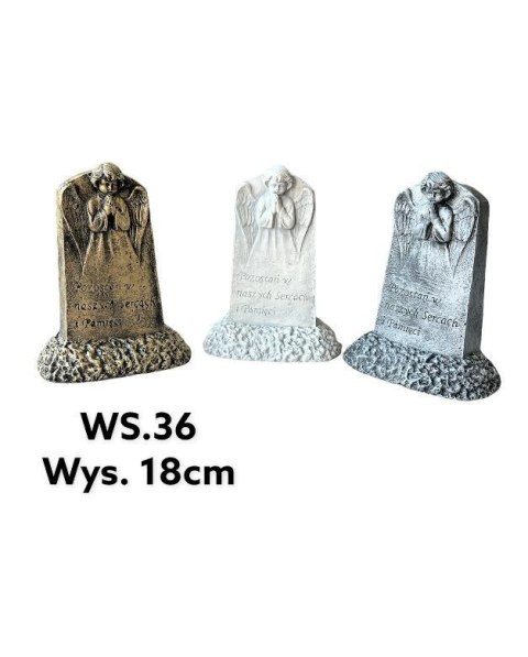 Figura postument z aniołem 7x14,5x18cmzłoty Figura postument z aniołem 7x14,5x18cmzłoty
