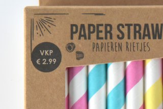 KOMPLET 50 SŁOMEK PAPIEROWYCH NA NAPOJÓW