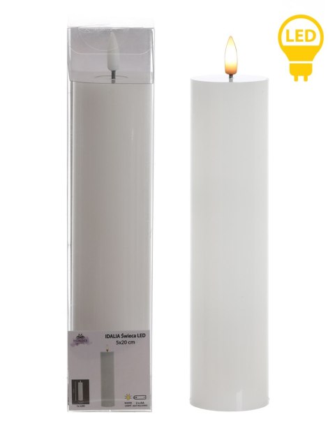 IDALIA Świeca LED 5xh23cm IDALIA Świeca LED 5xh23cm