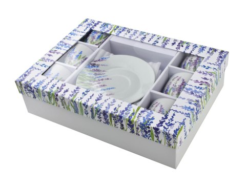 JOY Komplet 6 filiżanek ze spodkiem 250ml JOY Komplet 6 filiżanek ze spodkiem 250ml