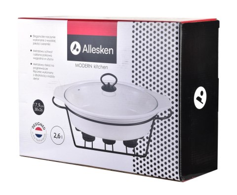 MODERN KITCHEN Naczynie z podgrzewaczem2,6l 38x26xH7,9cm MODERN KITCHEN Naczynie z podgrzewaczem2,6l 38x26xH7,9cm
