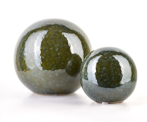 SAGGIO GREEN Kula dekoracyjna 15X15XH14CM SAGGIO GREEN Kula dekoracyjna 15X15XH14CM