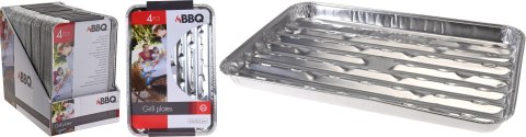 TACKI DO GRILLA 4 SZT 34x23x2,5cm aluminium TACKI DO GRILLA 4 SZT 34x23x2,5cm aluminium