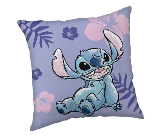 Poduszka dziecięca 40x40 Lilo and Stitch fioletowa JF24