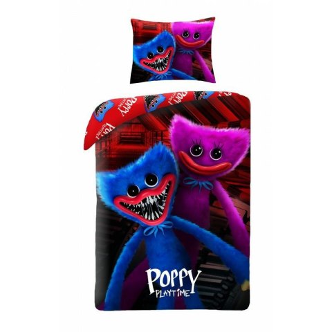 Pościel bawełniana 140x200 Poppy Monster Playtime gra poszewka czerwona kolorowa 70x90 Kids 12 Halantex Pościel bawełniana 140x200 Poppy Monster Playtime gra poszewka czerwona kolorowa 70x90 Kids 12 Halantex