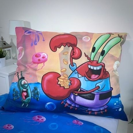 Pościel dziecięca 140x200 Sponge Bob party poszewka 70x90 Pościel dziecięca 140x200 Sponge Bob party poszewka 70x90