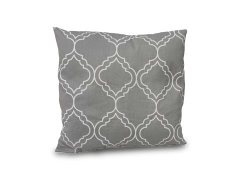 Poszewka satynowa 40x40 szara ornamenty jednobarwna na zakładkę Matex Poszewka satynowa 40x40 szara ornamenty jednobarwna na zakładkę Matex