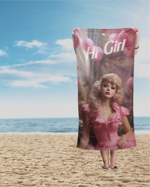 Ręcznik plażowy 70x140 Girl 88 różowy dziecięcy bawełniany Ręcznik plażowy 70x140 Girl 88 różowy dziecięcy bawełniany