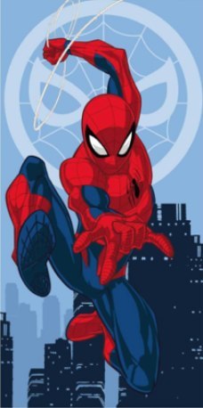 Ręcznik plażowy 70x140 Spider-man niebieski bawełniany August 23 Ręcznik plażowy 70x140 Spider-man niebieski bawełniany August 23