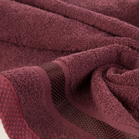 Ręcznik Abbie 40x60 bordowy 500 g/m2 frotte bawełniany Eurofirany Ręcznik Abbie 40x60 bordowy 500 g/m2 frotte bawełniany Eurofirany