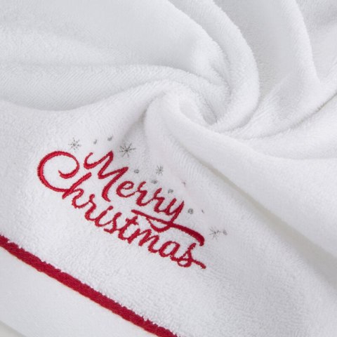 Ręcznik Gerda 3 50x90 biały Merry Christmas świąteczny 450 g/m2 Eurofirany Ręcznik Gerda 3 50x90 biały Merry Christmas świąteczny 450 g/m2 Eurofirany