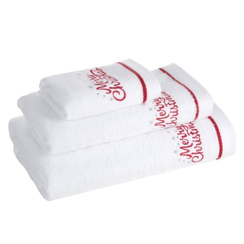 Ręcznik Gerda 3 50x90 biały Merry Christmas świąteczny 450 g/m2 Eurofirany Ręcznik Gerda 3 50x90 biały Merry Christmas świąteczny 450 g/m2 Eurofirany