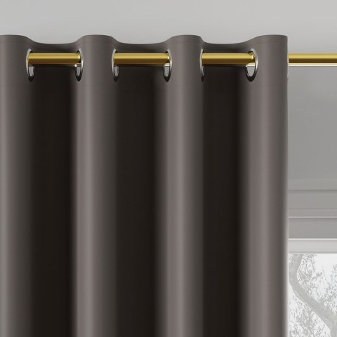 Zasłona gotowa typu blackout na przelotkach, szerokość 140cm x wysokość 250cm, kolor 204 ciepły ciemny szary TD0015/ZGP/204/1402 Zasłona gotowa typu blackout na przelotkach, szerokość 140cm x wysokość 250cm, kolor 204 ciepły ciemny szary TD0015/ZGP/204/1402