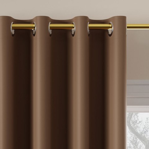 Zasłona gotowa typu blackout na przelotkach, szerokość 140cm x wysokość 250cm, kolor 806 jasny ciepły brązowy TD0015/ZGP/806/140 Zasłona gotowa typu blackout na przelotkach, szerokość 140cm x wysokość 250cm, kolor 806 jasny ciepły brązowy TD0015/ZGP/806/140