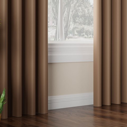 Zasłona gotowa typu blackout na przelotkach, szerokość 140cm x wysokość 250cm, kolor 806 jasny ciepły brązowy TD0015/ZGP/806/140 Zasłona gotowa typu blackout na przelotkach, szerokość 140cm x wysokość 250cm, kolor 806 jasny ciepły brązowy TD0015/ZGP/806/140