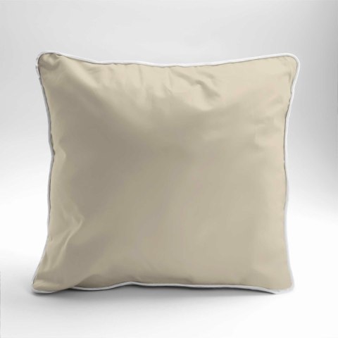 Poszewka satynowa 40x40 beżowa jasna z lamówką Mako Satin 62 Poszewka satynowa 40x40 beżowa jasna z lamówką Mako Satin 62