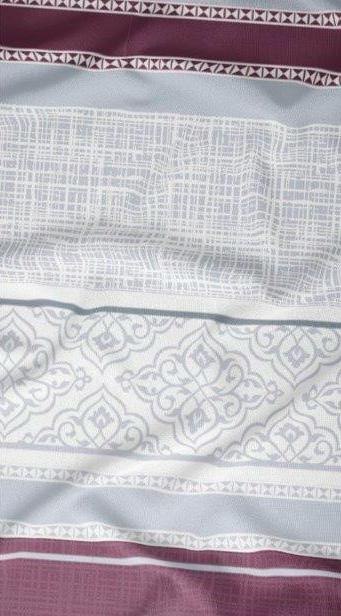 Poszewka bawełniana 40x40 ornamenty bordowa szara zapinana na suwak 3567 C KARO Bawełna Max Poszewka bawełniana 40x40 ornamenty bordowa szara zapinana na suwak 3567 C KARO Bawełna Max
