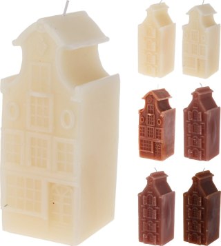 ŚWIECA DOM 16cm mix wzór DESIGN