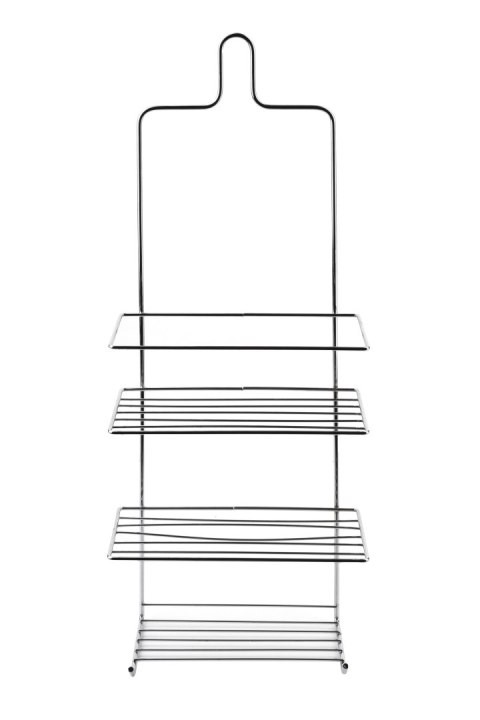 CARL SILVER Półka łazienkowa3 półki, 2 wieszaki 18,5x10x47,5cm