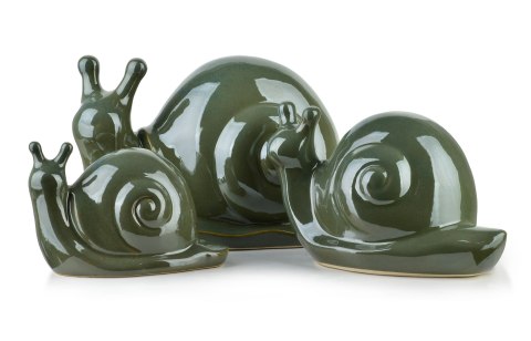 MAVE GREEN Figura ślimak ceramiczny 34,5x18x19,5cm MAVE GREEN Figura ślimak ceramiczny 34,5x18x19,5cm