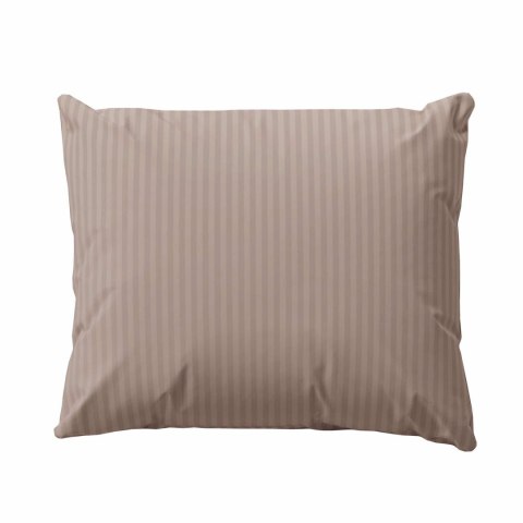 Pościel adamaszkowa 140x200 taupe beżowa ciemna jednobarwna paski 1 cm Pure