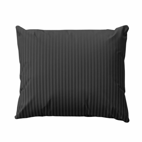Pościel adamaszkowa 160x200 czarna jednobarwna paski 1 cm Pure