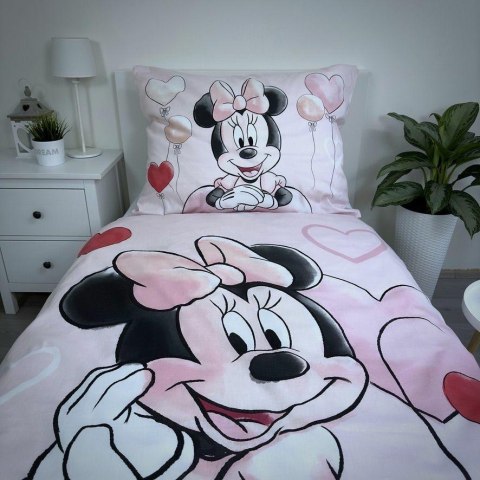 Pościel bawełniana 140x200 Minnie Balloon 02 poszewka 70x90