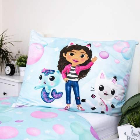 Posciel dziecięca 140x200 Koci domek Gabi niebieska bąbelki poszewka 70x90 Gabby` Posciel dziecięca 140x200 Koci domek Gabi niebieska bąbelki poszewka 70x90 Gabby`