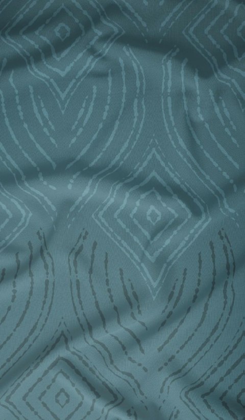 Pościel satynowa 160x200 turkusowa geometria zapinana na suwak 4878 B - Karo Satin 160 Pościel satynowa 160x200 turkusowa geometria zapinana na suwak 4878 B - Karo Satin 160