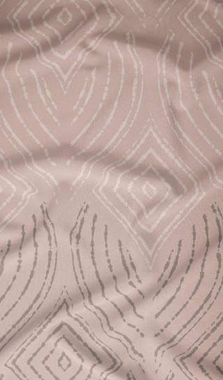 Poszewka satynowa 40x40 beżowa geometria zapinana na suwak 4878 D - Karo Satin 160
