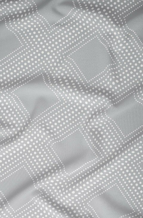 Poszewka satynowa 40x40 biała pudrowa liście zapinana na suwak 5066 B - Karo Satin 160 Poszewka satynowa 40x40 biała pudrowa liście zapinana na suwak 5066 B - Karo Satin 160