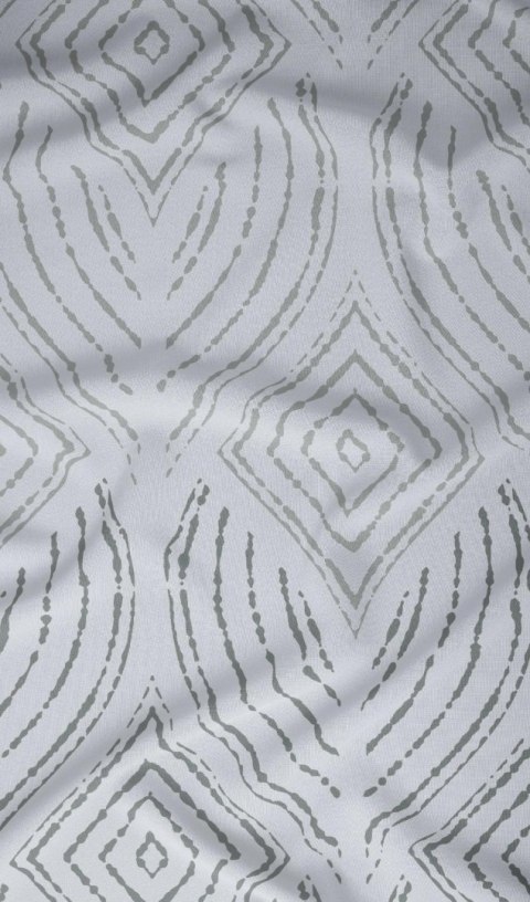 Poszewka satynowa 40x40 szara geometria zapinana na suwak 4878 C - Karo Satin 160