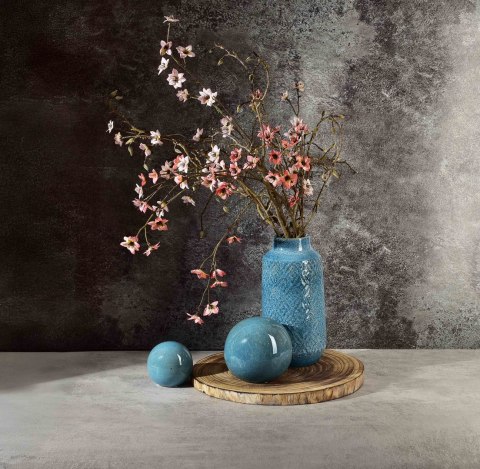 YARINE BLUE Wazon 8,5XH31CM