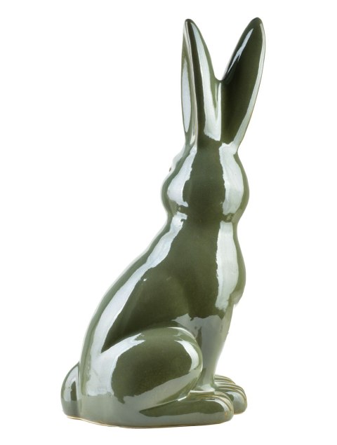 MAVE GREEN Figura zając ceramiczna 25x19x48cm MAVE GREEN Figura zając ceramiczna 25x19x48cm