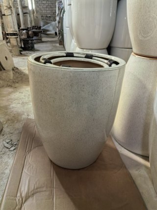 NEVA NATURE Komplet 3 osłonek ceramiczn XL:40x40x49/ L:32x32x45/ M:26x26x41cm