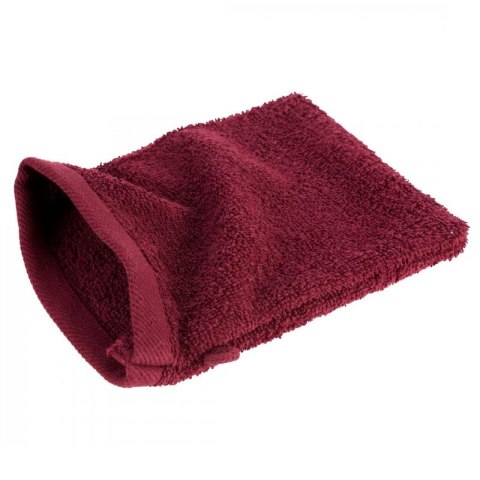 Rękawica kąpielowa frotte bawełniana 500 g/m² - bordowa - Mono