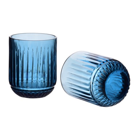 ELISE BLUE Komplet 4 szklanek 260ml7,5x9,4cm ELISE BLUE Komplet 4 szklanek 260ml7,5x9,4cm