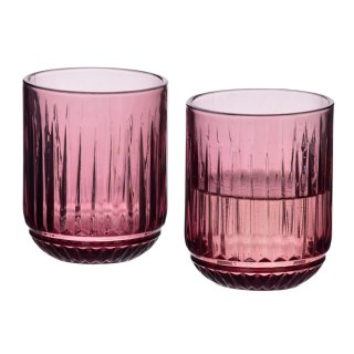 ELISE PURPLE Komplet 4 szklanek 260ml7,5x9,4cm