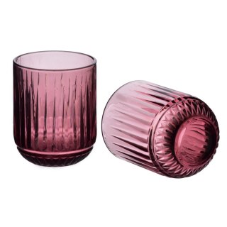 ELISE PURPLE Komplet 4 szklanek 260ml7,5x9,4cm