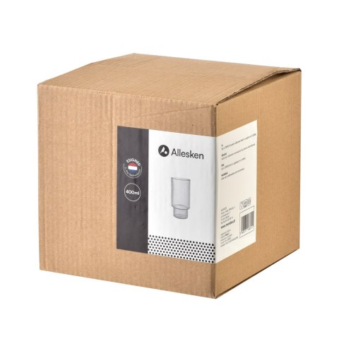 ELLA STRIPES Komplet 4 szklanek 400ml ze szkła borokrzemowego 7x5,6x14cm