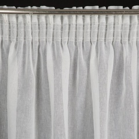 Firana 140x270 Linzi biała gotowa na taśmie Eurofirany