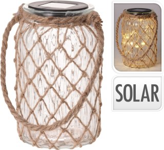 LAMPA SOLARNA SZKLANA 11X18,5CM