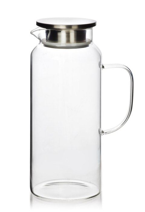 MODERN KITCHEN Dzbanek z pokrywką ze szkła borokrzemowego 1,9L 8x10,5x25,5cm MODERN KITCHEN Dzbanek z pokrywką ze szkła borokrzemowego 1,9L 8x10,5x25,5cm