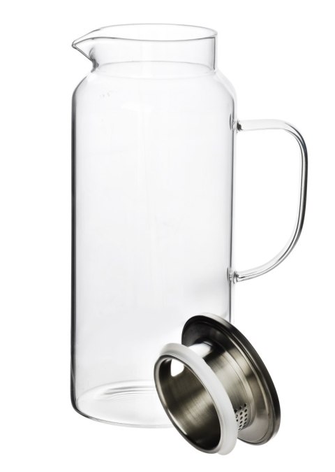 MODERN KITCHEN Dzbanek z pokrywką ze szkła borokrzemowego 1,9L 8x10,5x25,5cm MODERN KITCHEN Dzbanek z pokrywką ze szkła borokrzemowego 1,9L 8x10,5x25,5cm