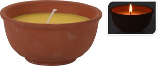 ŚWIECA W DONICZCE Z TERAKOTY CITRONELLABOHO