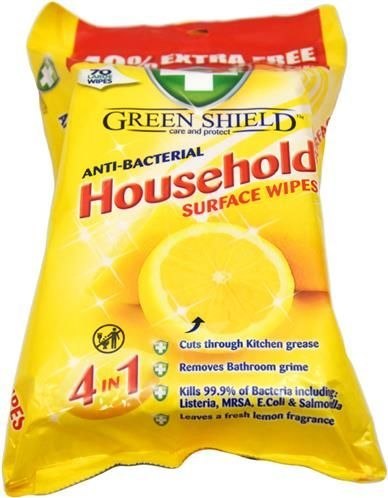 GREEN Chusteczki nawilżone uniwersalne 70szt SHIELD HOUSEHOLD GREEN Chusteczki nawilżone uniwersalne 70szt SHIELD HOUSEHOLD