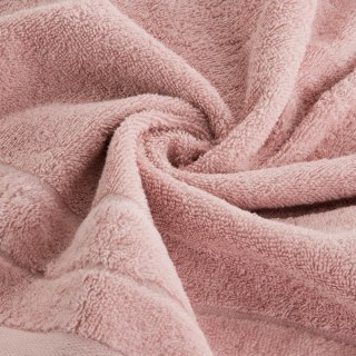 Ręcznik Damla 50x90 pudrowy różowy 500g/m2 frotte Eurofirany