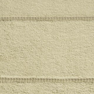 Ręcznik Mari 70x140 beżowy z welurową bordiurą 500g/m2 Eurofirany