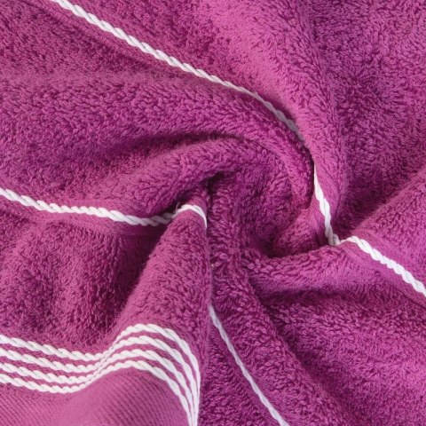 Ręcznik Mira 70x140 bordowy 15 frotte 500 g/m2 Eurofirany