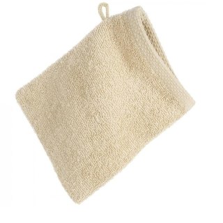 Rękawica myjka kąpielowa frotte bawełniana 400 g/m2 - beżowa - Mono